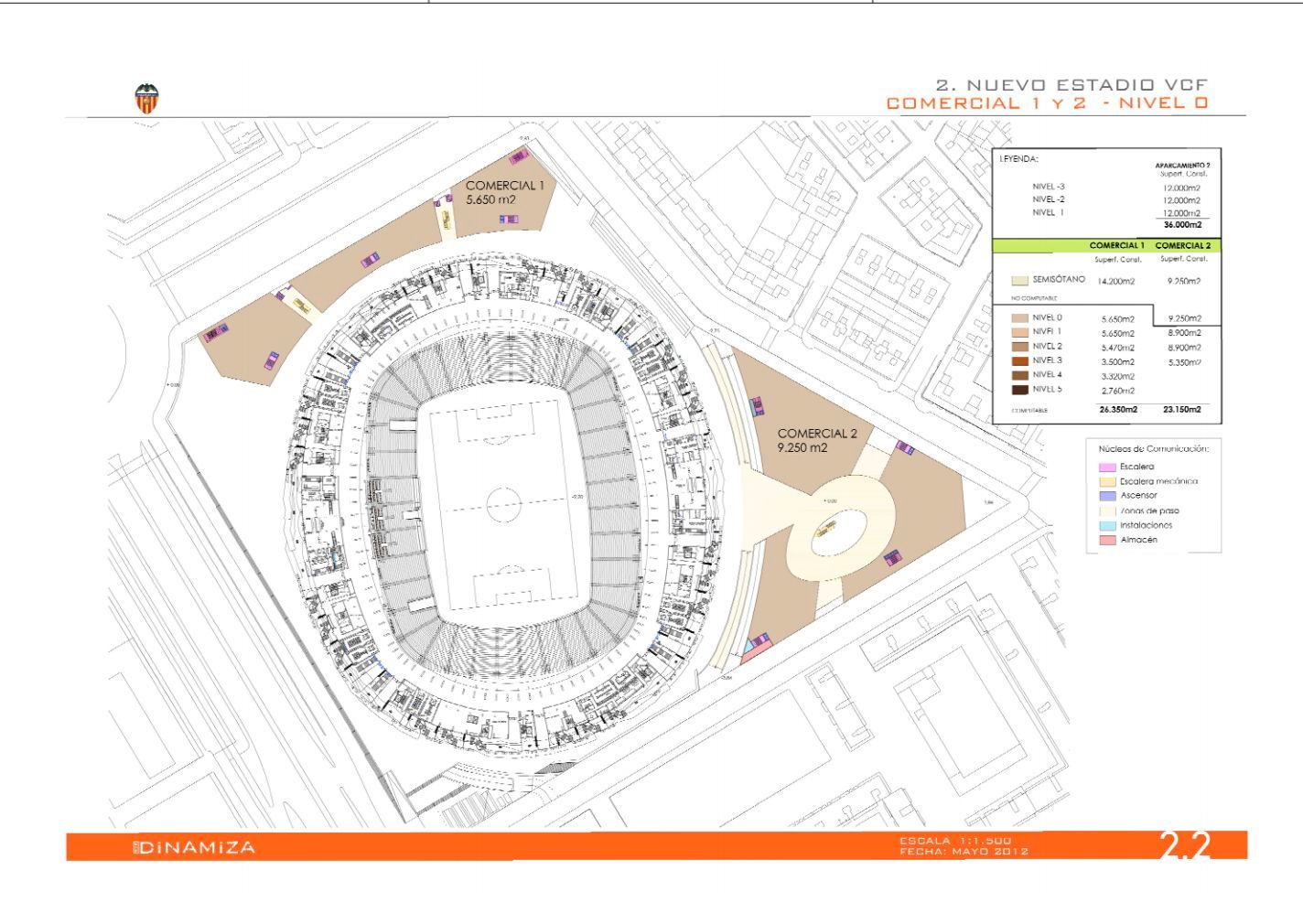  Detalle del Nuevo Estadio extraído de la ATE Valencia Dinamiza