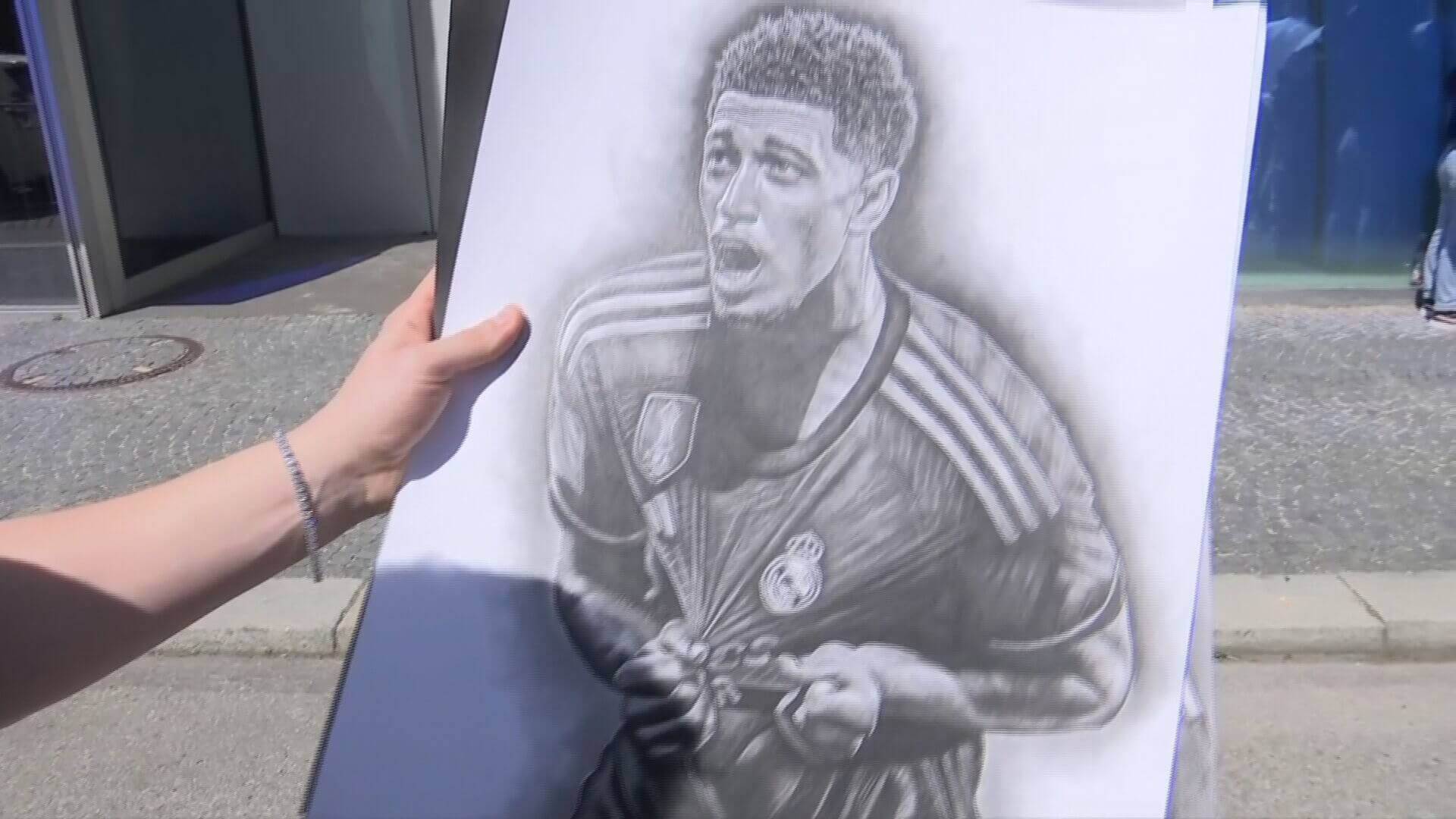 Jude Bellingham, dibujado por el aficionado alemán