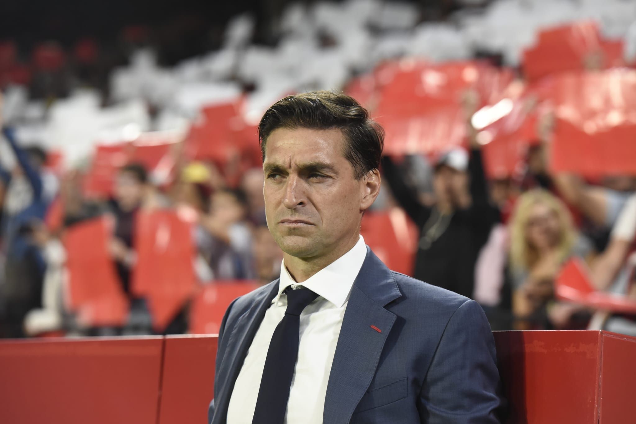 Diego Alonso, en el Sevilla-Betis.