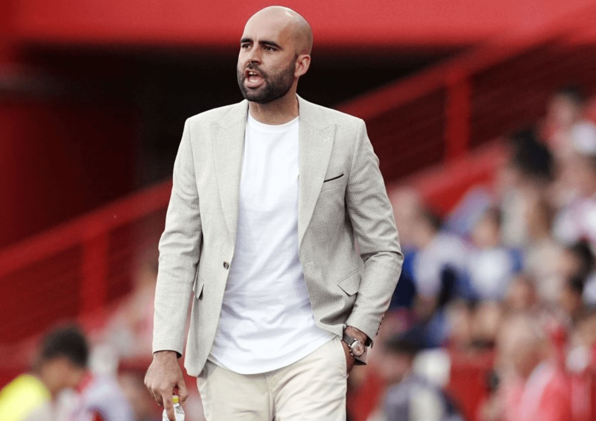  Claudio Giráldez, en un partido.