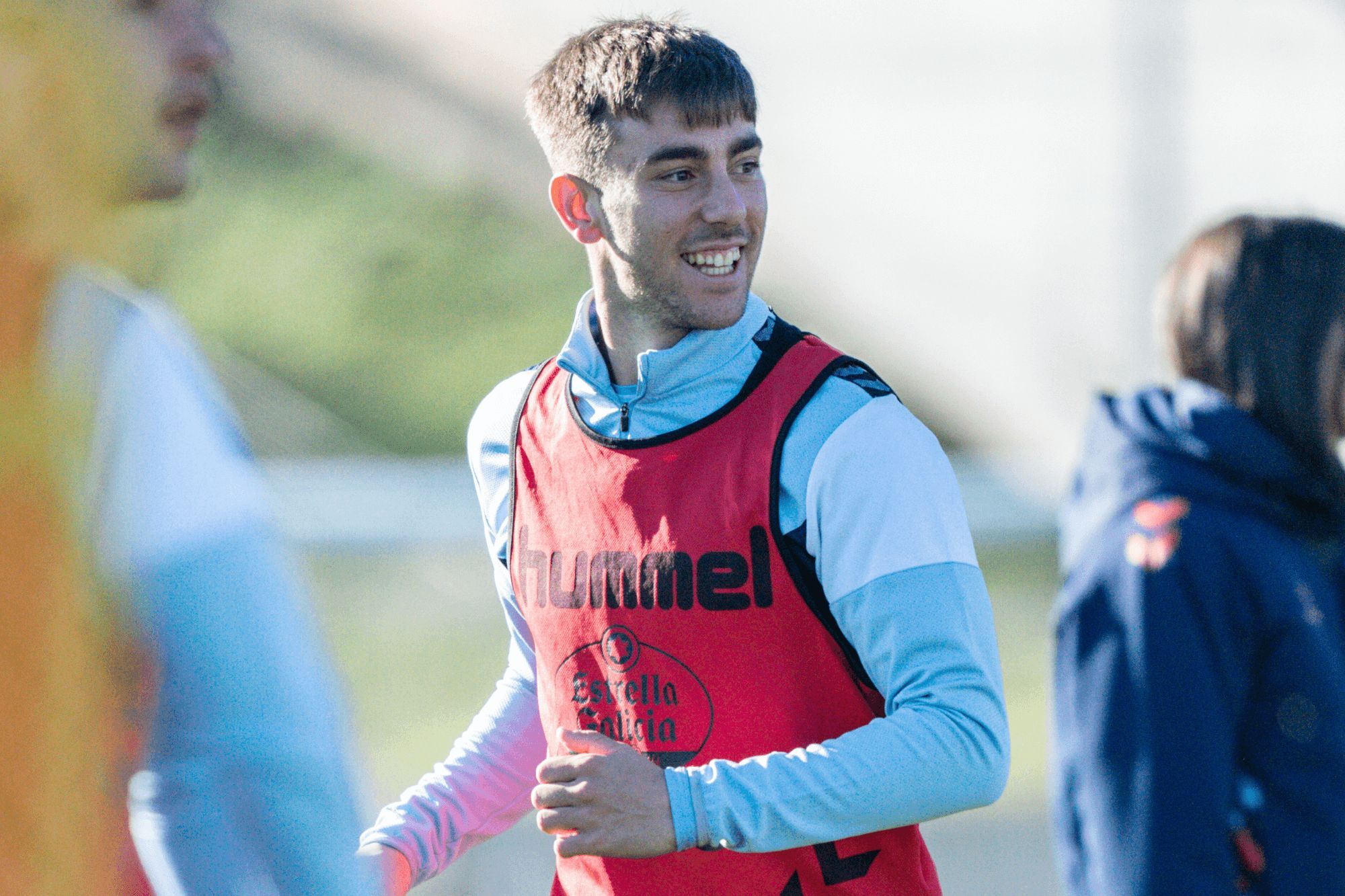 Iker Losada entrenándose en Afouteza.