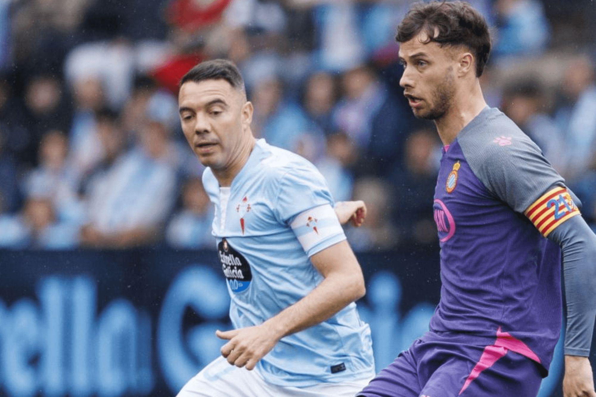 Iago Aspas y Javi Puado.