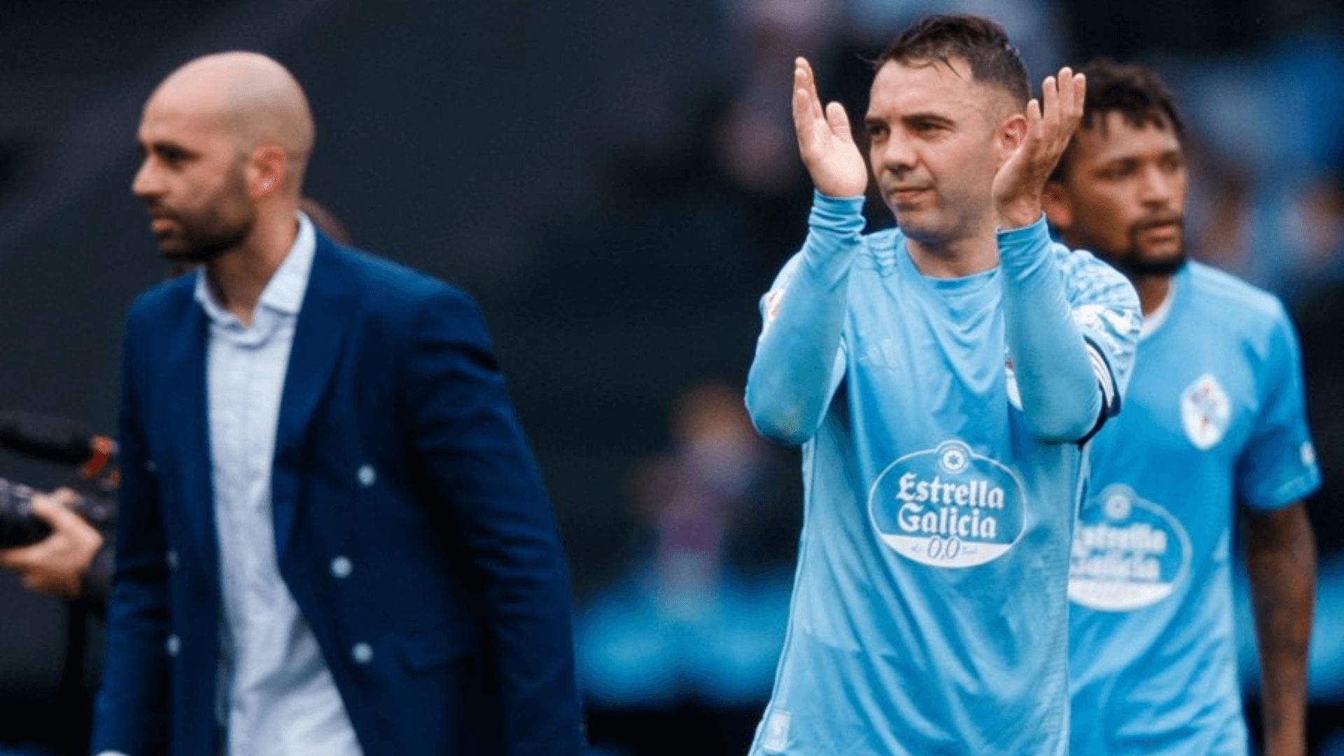  Claudio Giráldez y Iago Aspas.