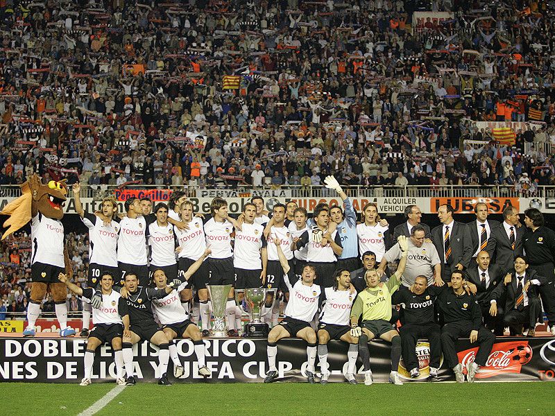  El Valencia CF del doblete en Mestalla.