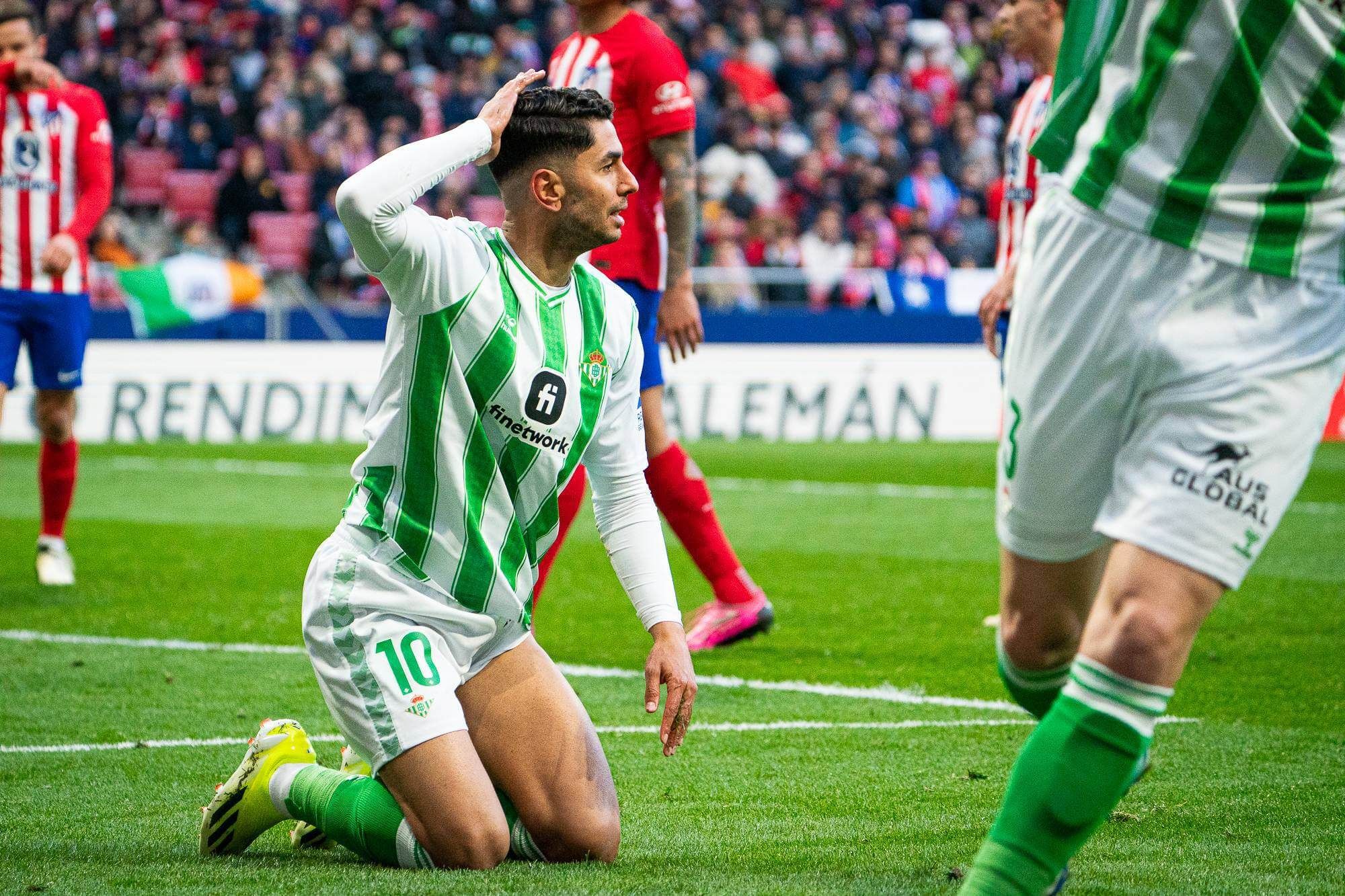 Ayoze Pérez, en el Atlético-Betis (Foto: Cordon Press).