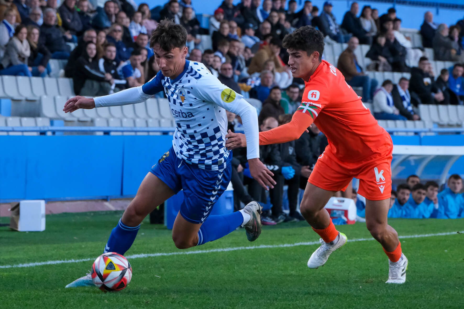 Sander Ballero, en un partido con el Sabadell