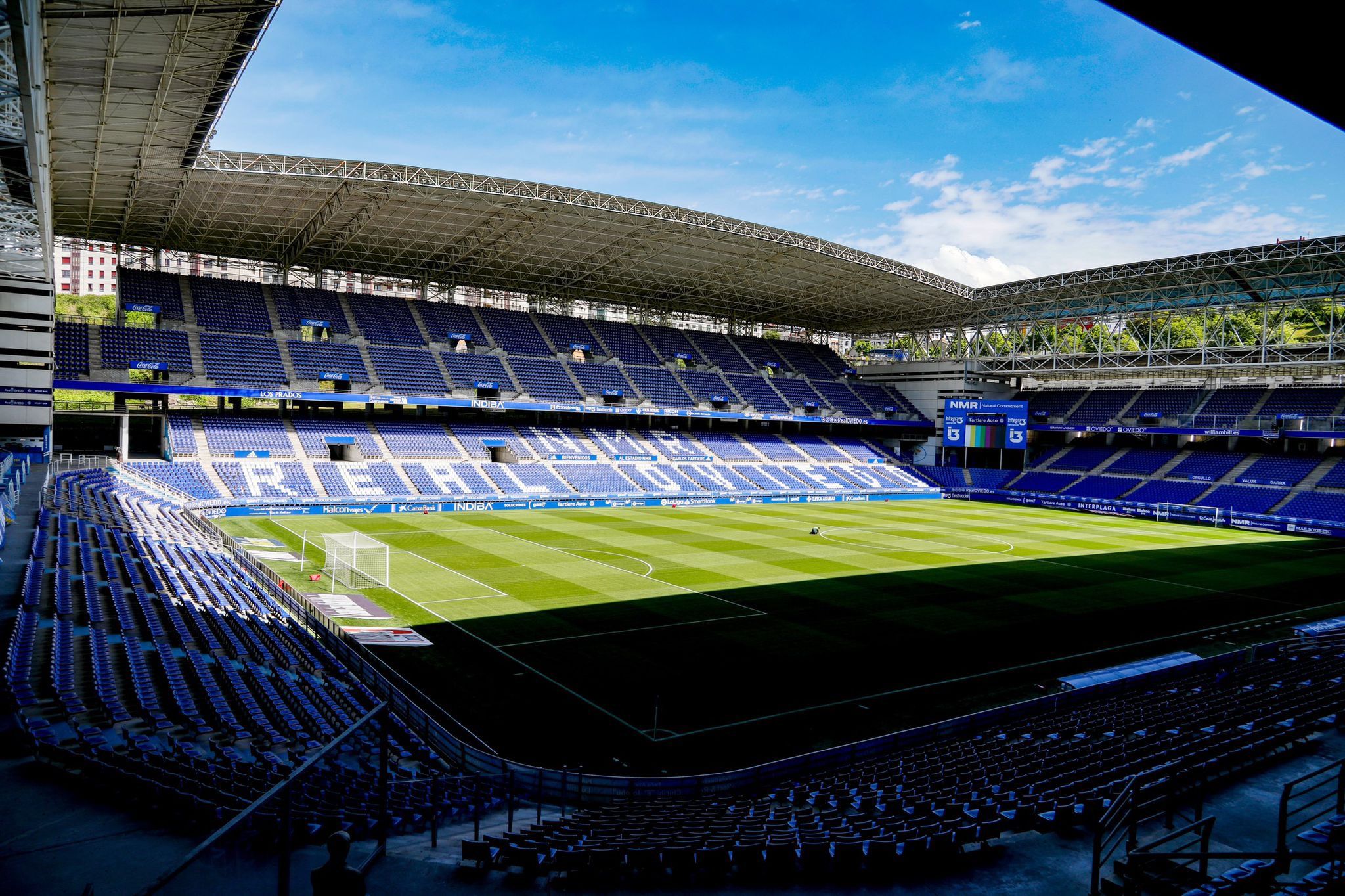 El Carlos Tartiere, lugar donde ocurrió la agresión a la empleada de seguridad.