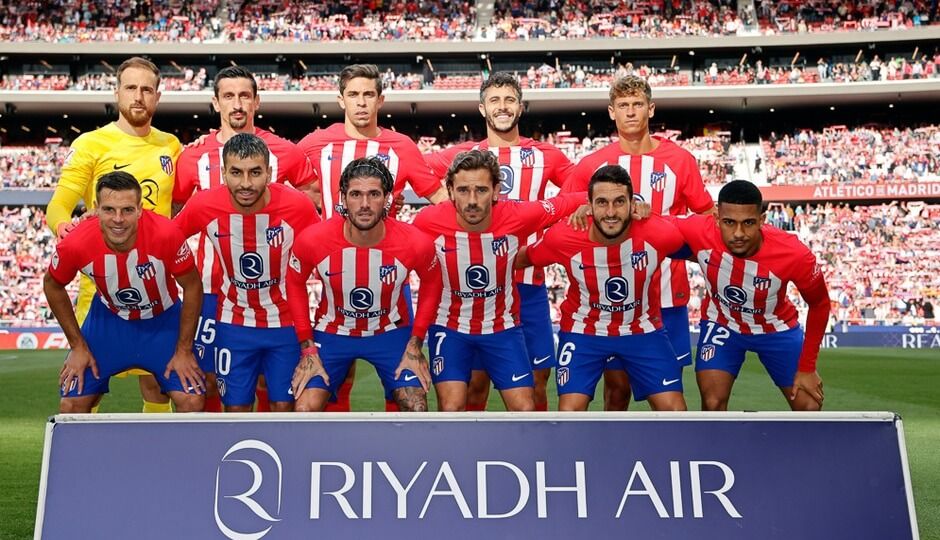 El once del Atlético de Madrid ante Osasuna.
