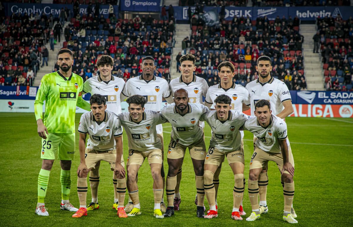  Once titular del Valencia CF ante Osasuna