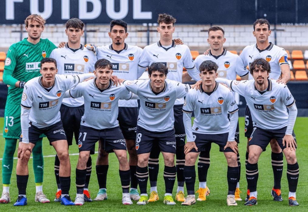 El once titular del VCF Mestalla (Foto:Valencia CF).