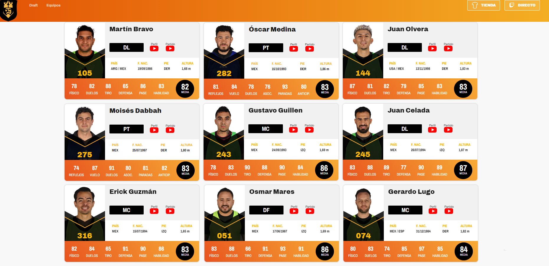 El TOP jugadores del draft de Kings League Américas