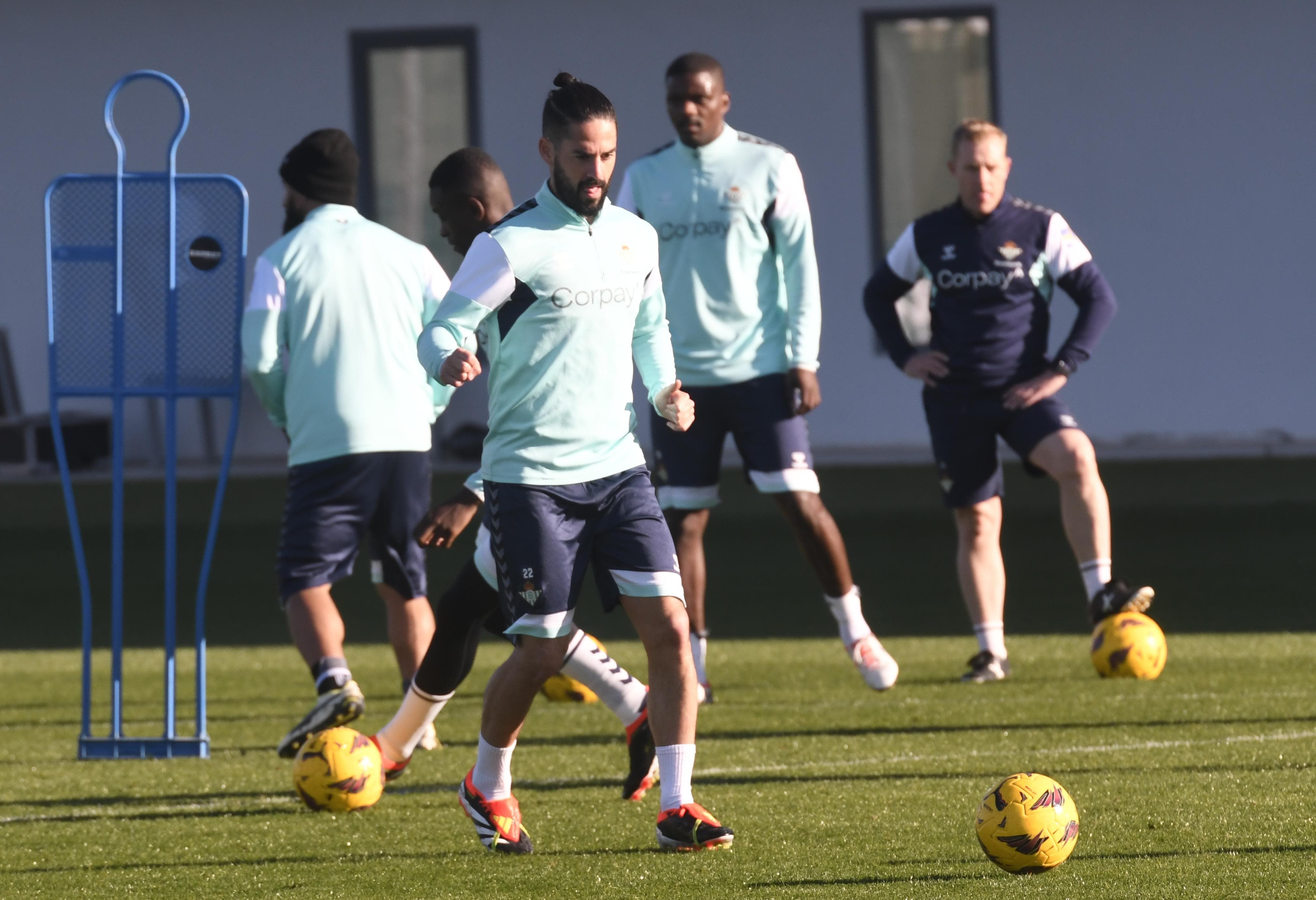 Isco, en el entrenamiento de este jueves.