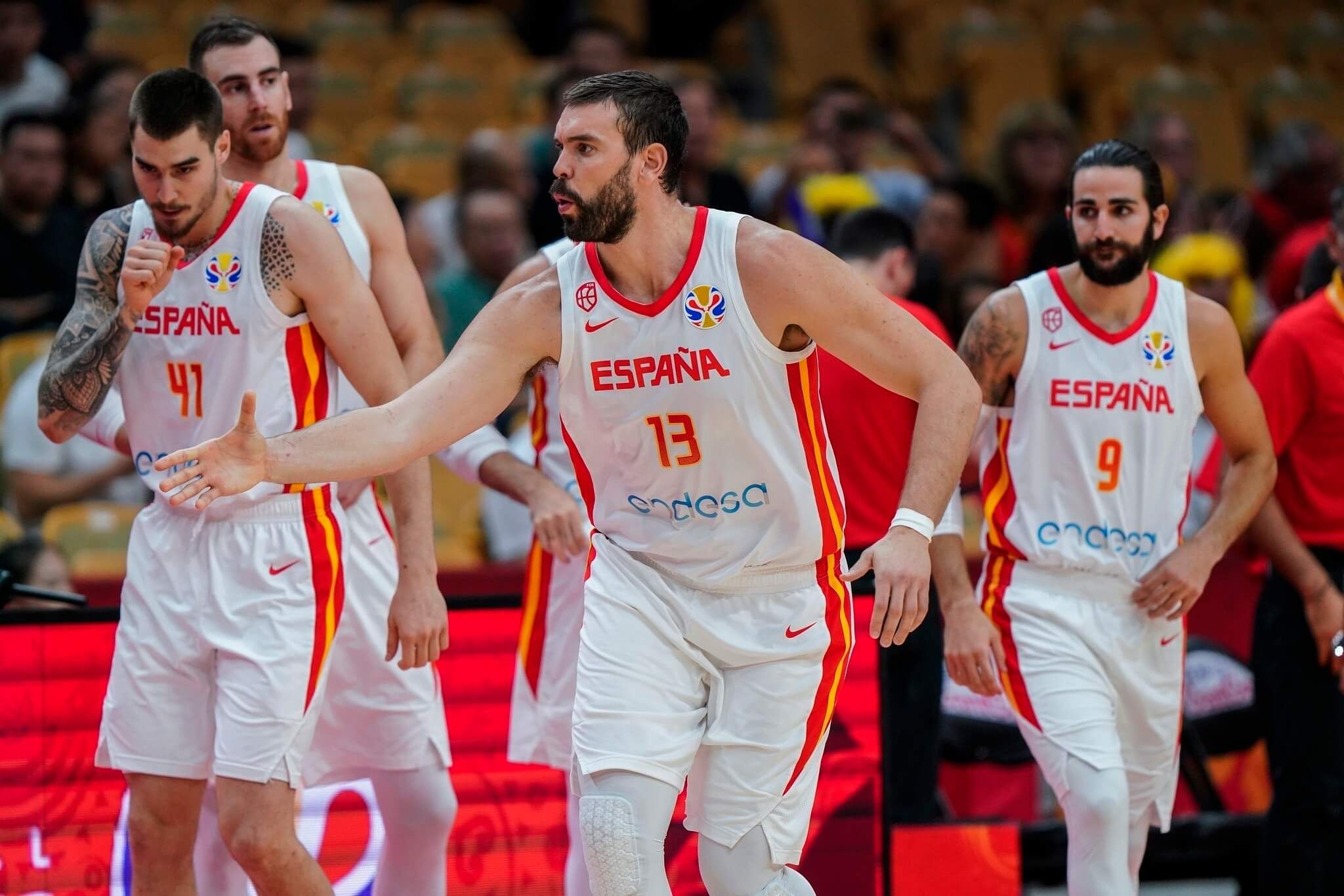  Marc Gasol y Ricky Rubio en un partido de la selección española (Cordon Press)