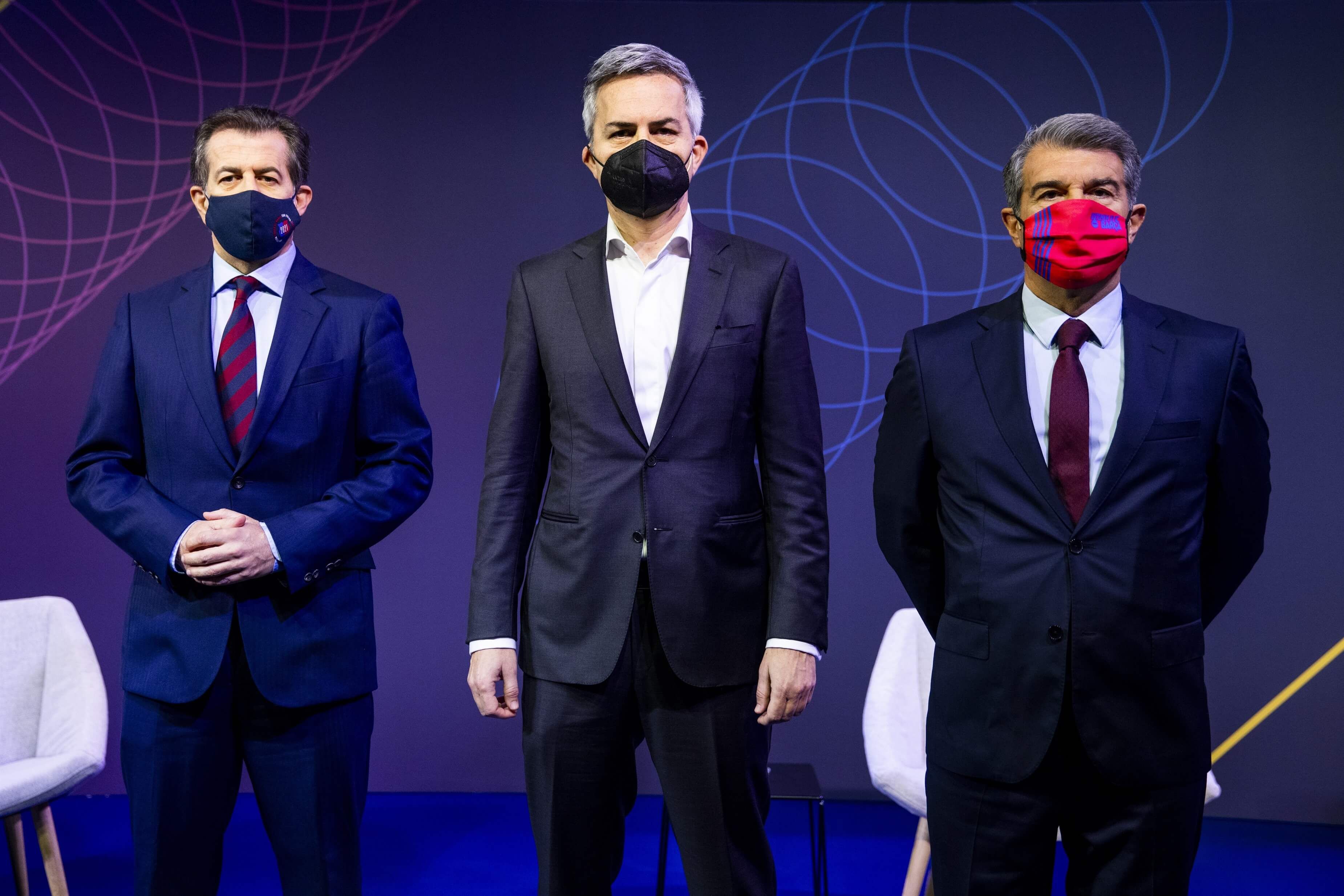  Víctor Font, Joan Laporta y Toni Freixa, candidatos del Barça (Europa Press)