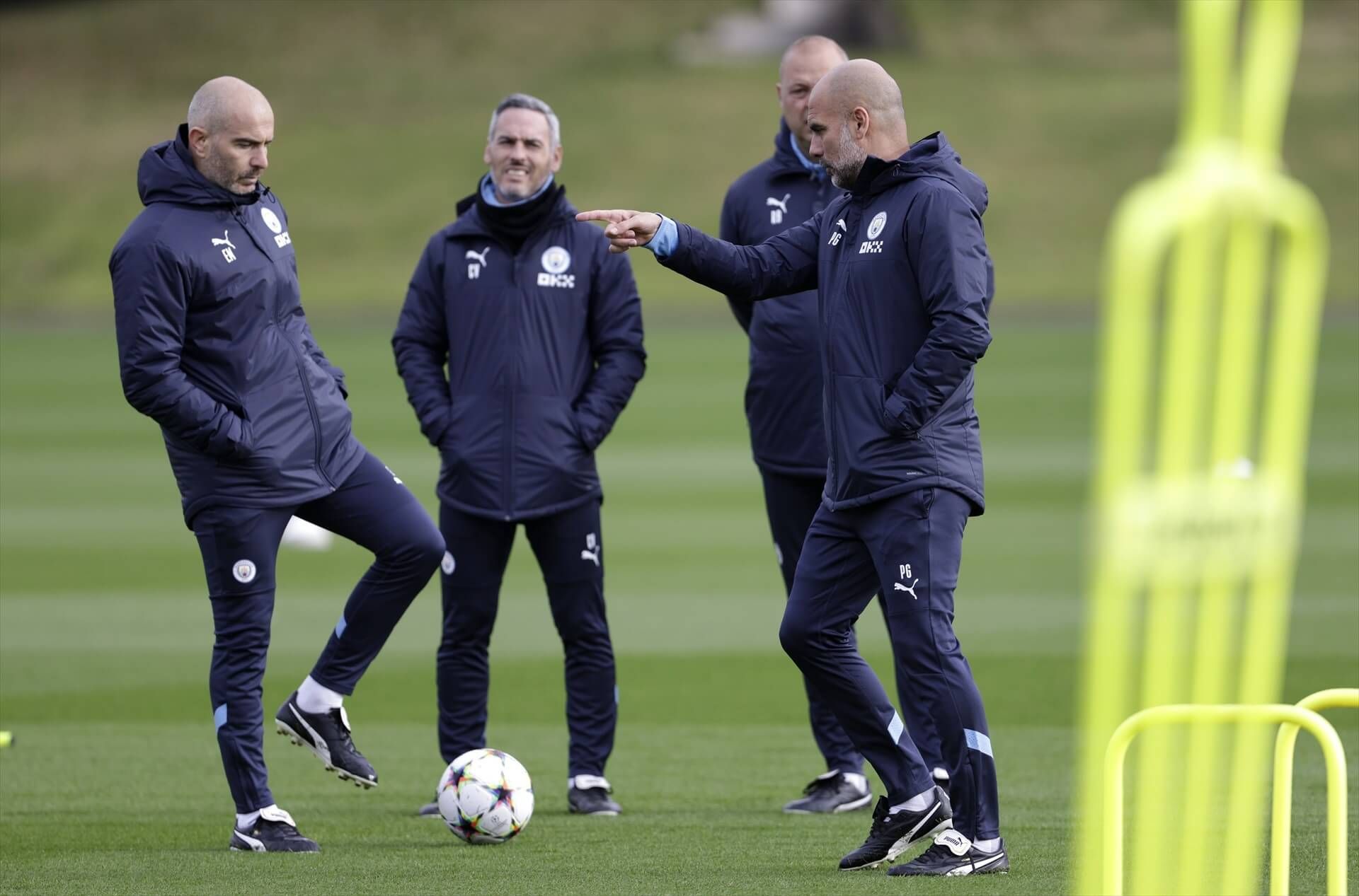 Enzo Maresca, junto a Pep Guardiola.