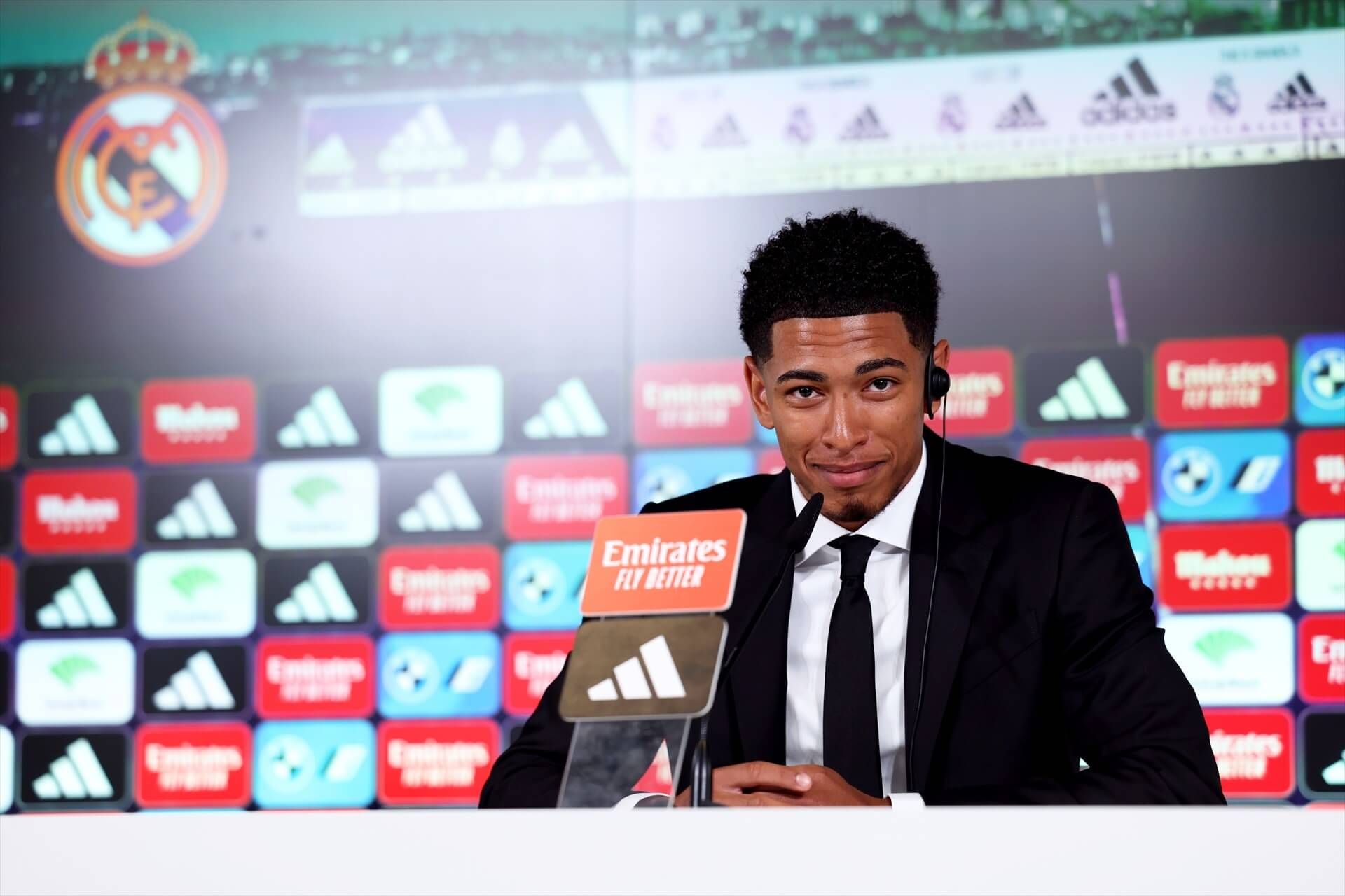  Jude Bellingham en su presentación como jugador del Real Madrid