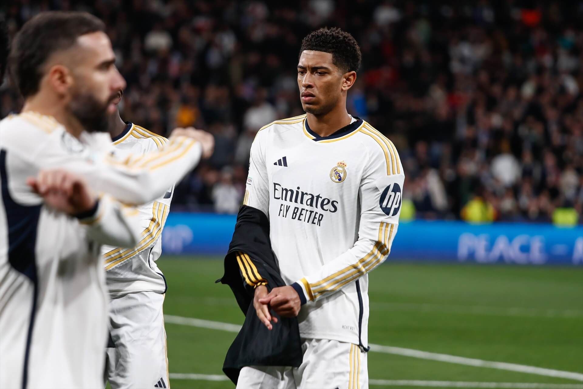  Jude Bellingham, jugador del Real Madrid, en el Santiago Bernabéu