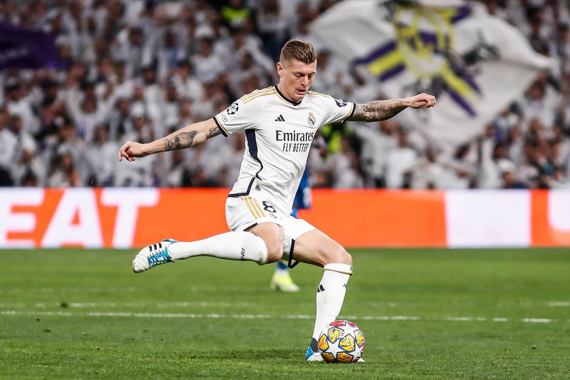  Toni Kroos, en un partido de Champions con el Real Madrid