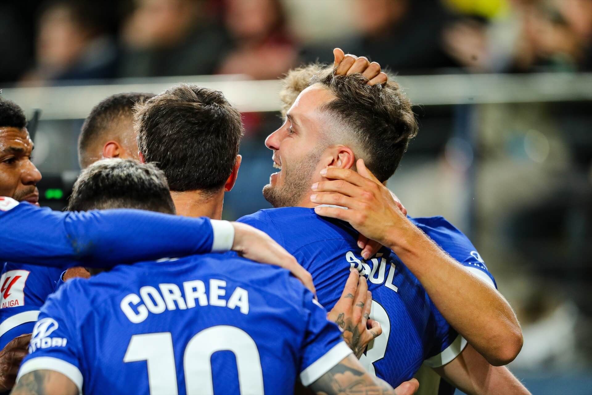  Saúl Ñíguez durante la celebración de su gol