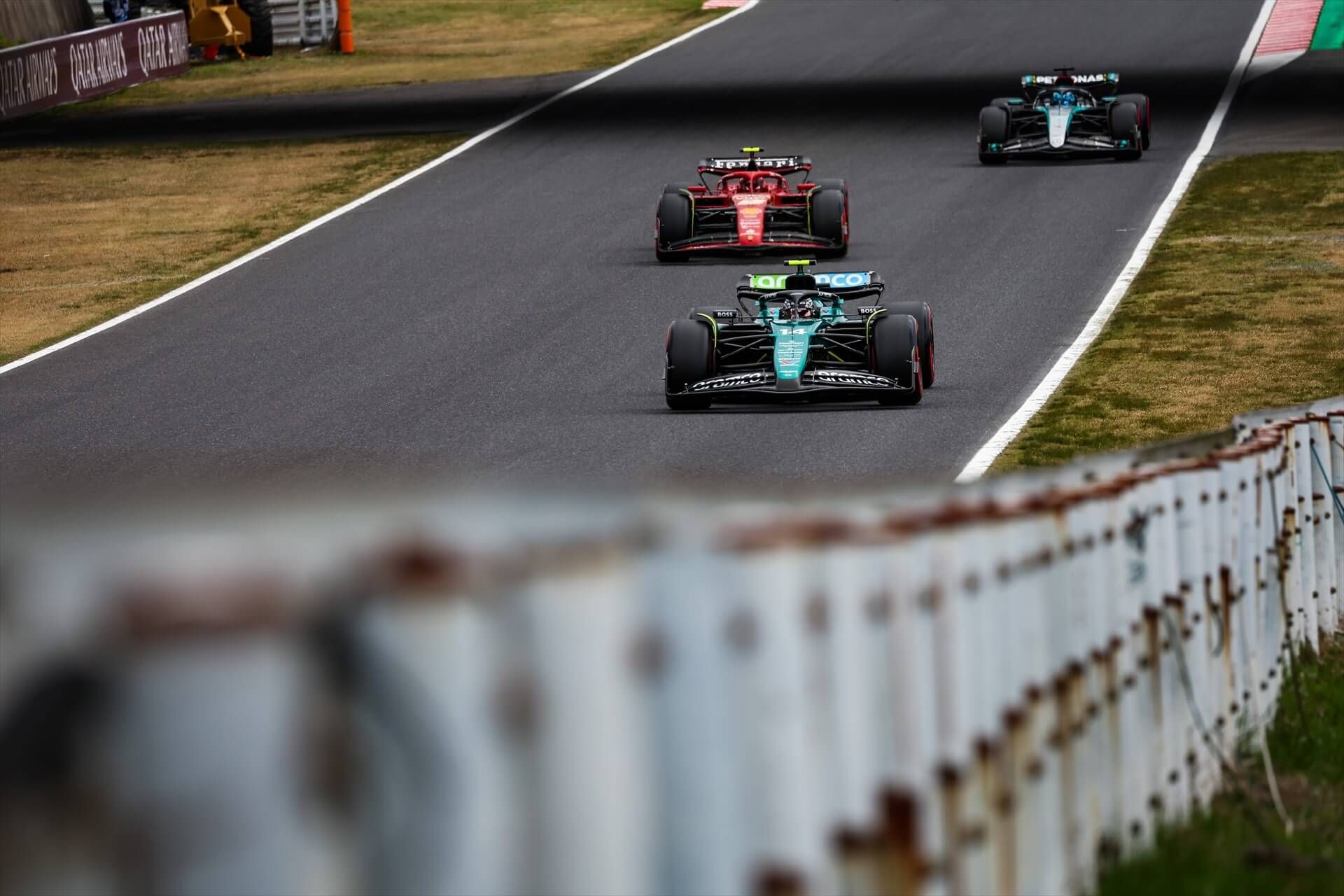 Fernando Alonso y Carlos Sainz en Suzuka (Europa Press)