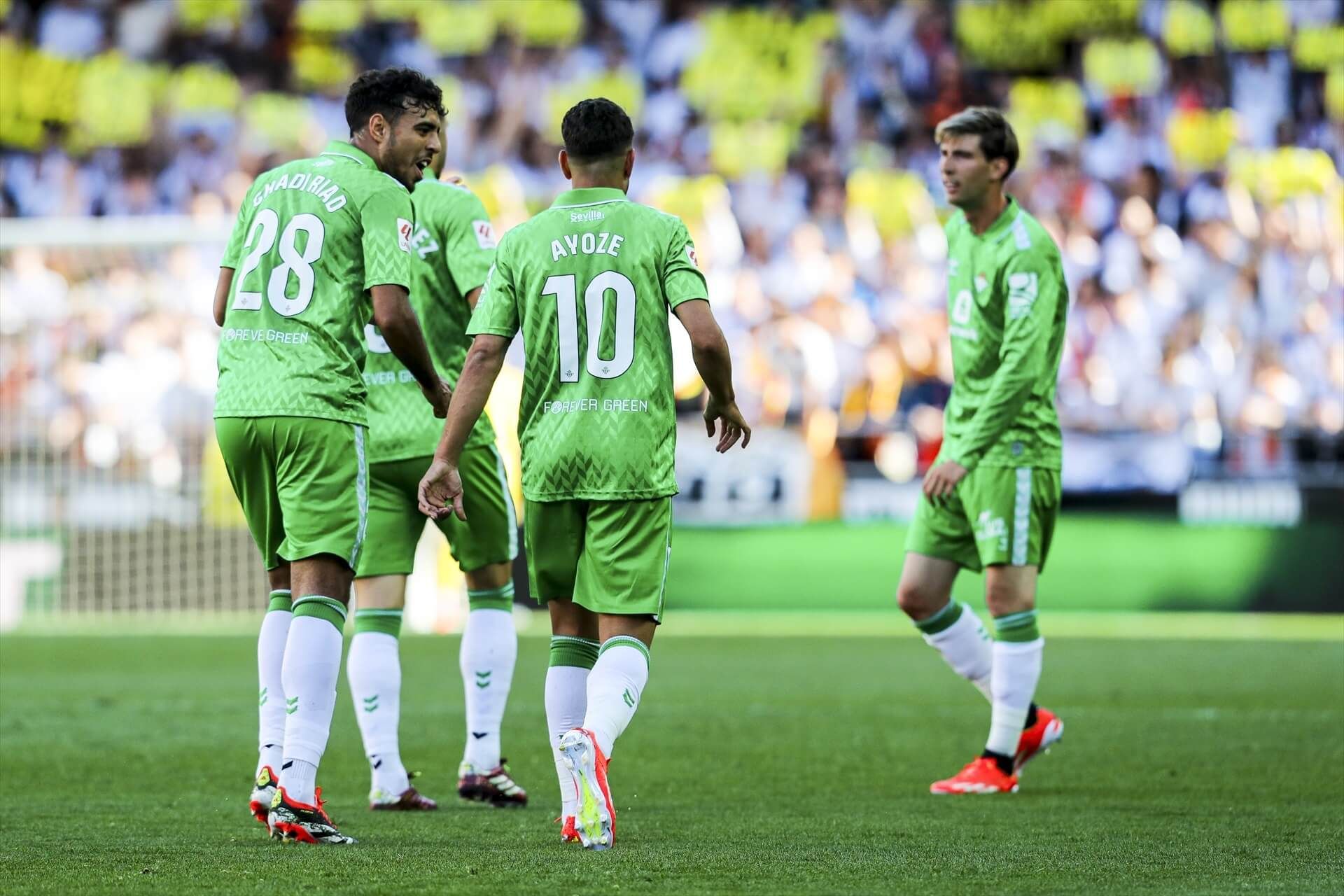  La celebración del gol de Ayoze ante el Valencia