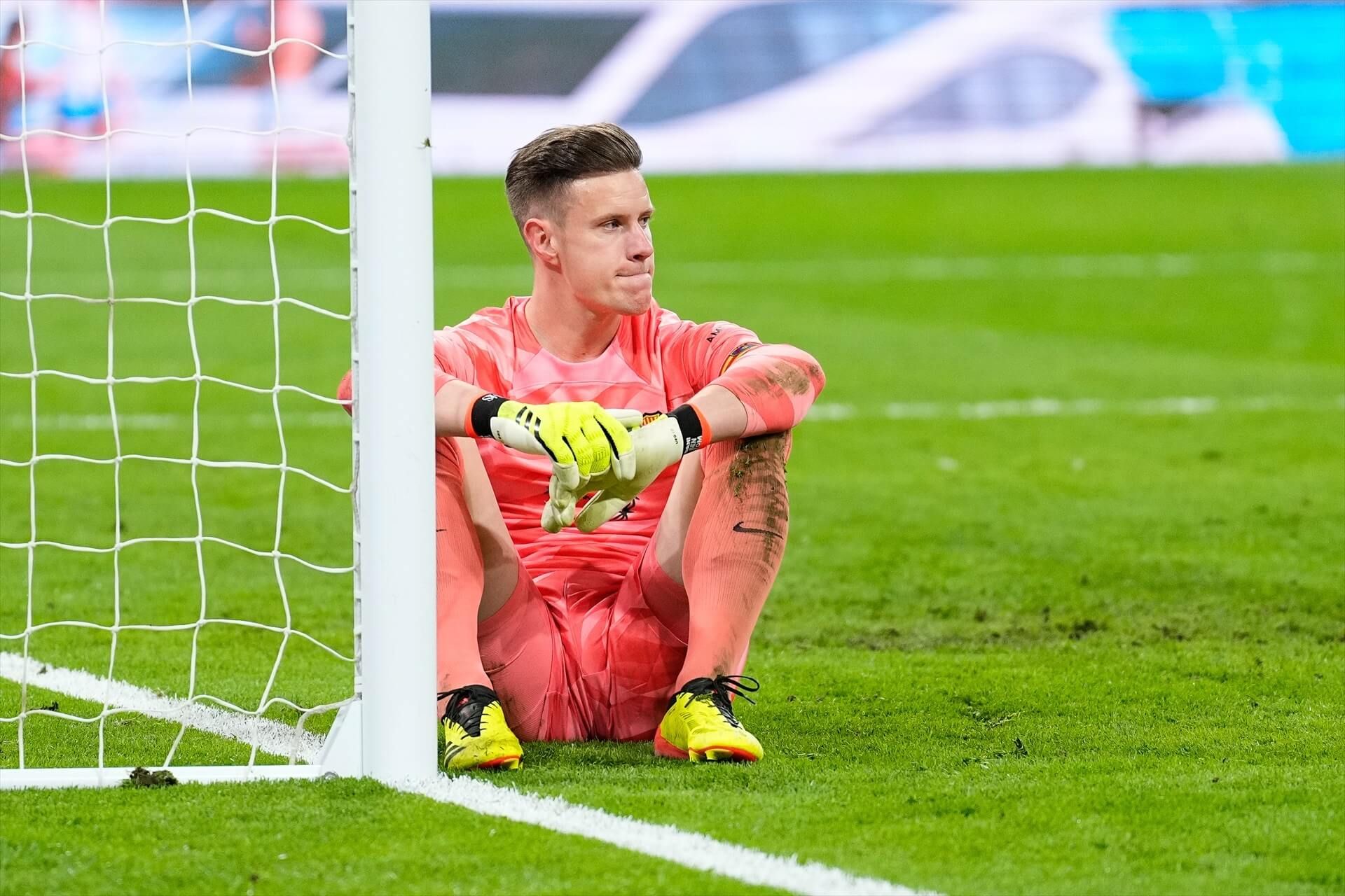  Ter Stegen, tras encajar el 3-2 en el Santiago Bernabéu