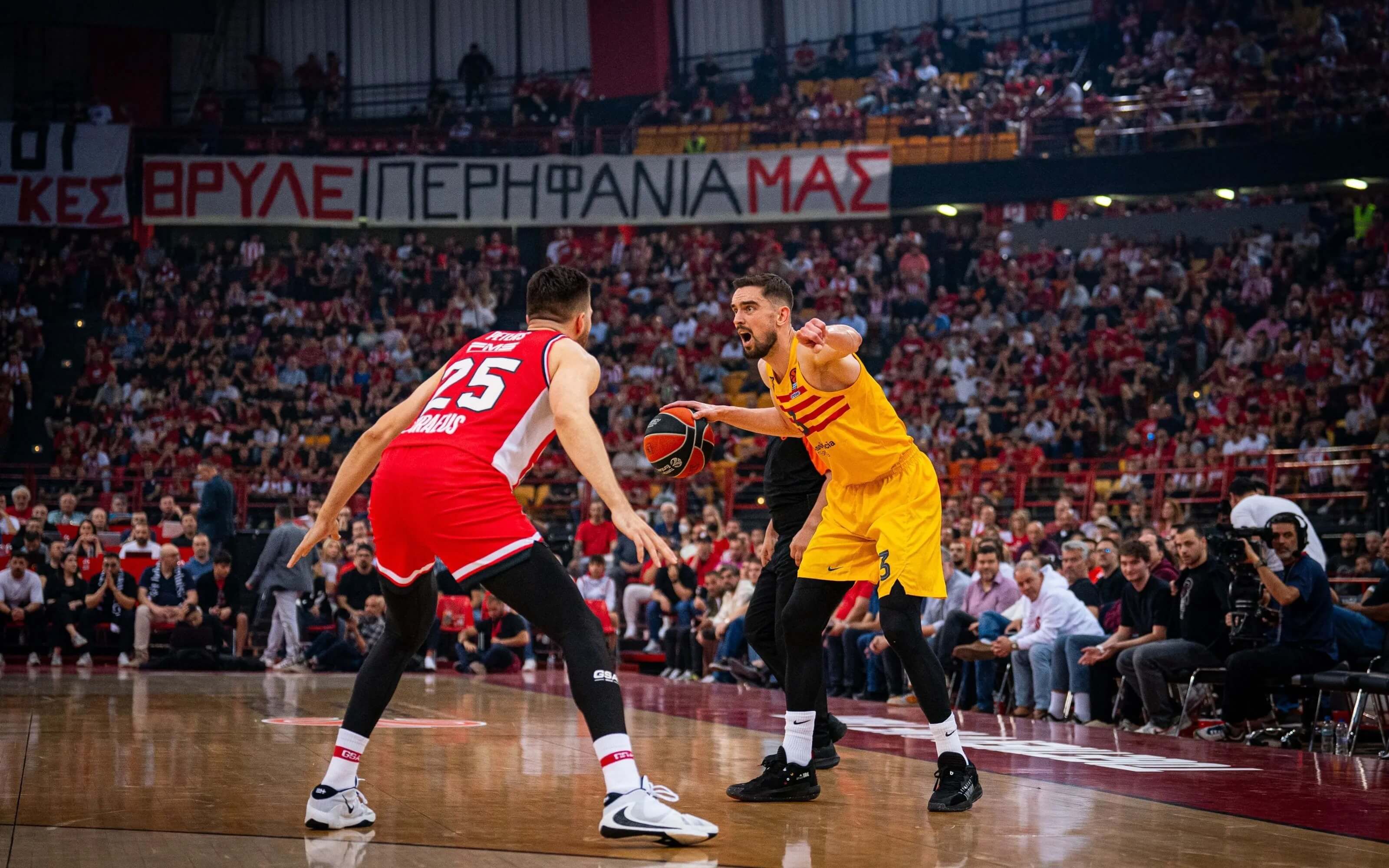  Tomas Satoransky en el partido entre el Barça y Olympiacos (Fuente: Europa Press)