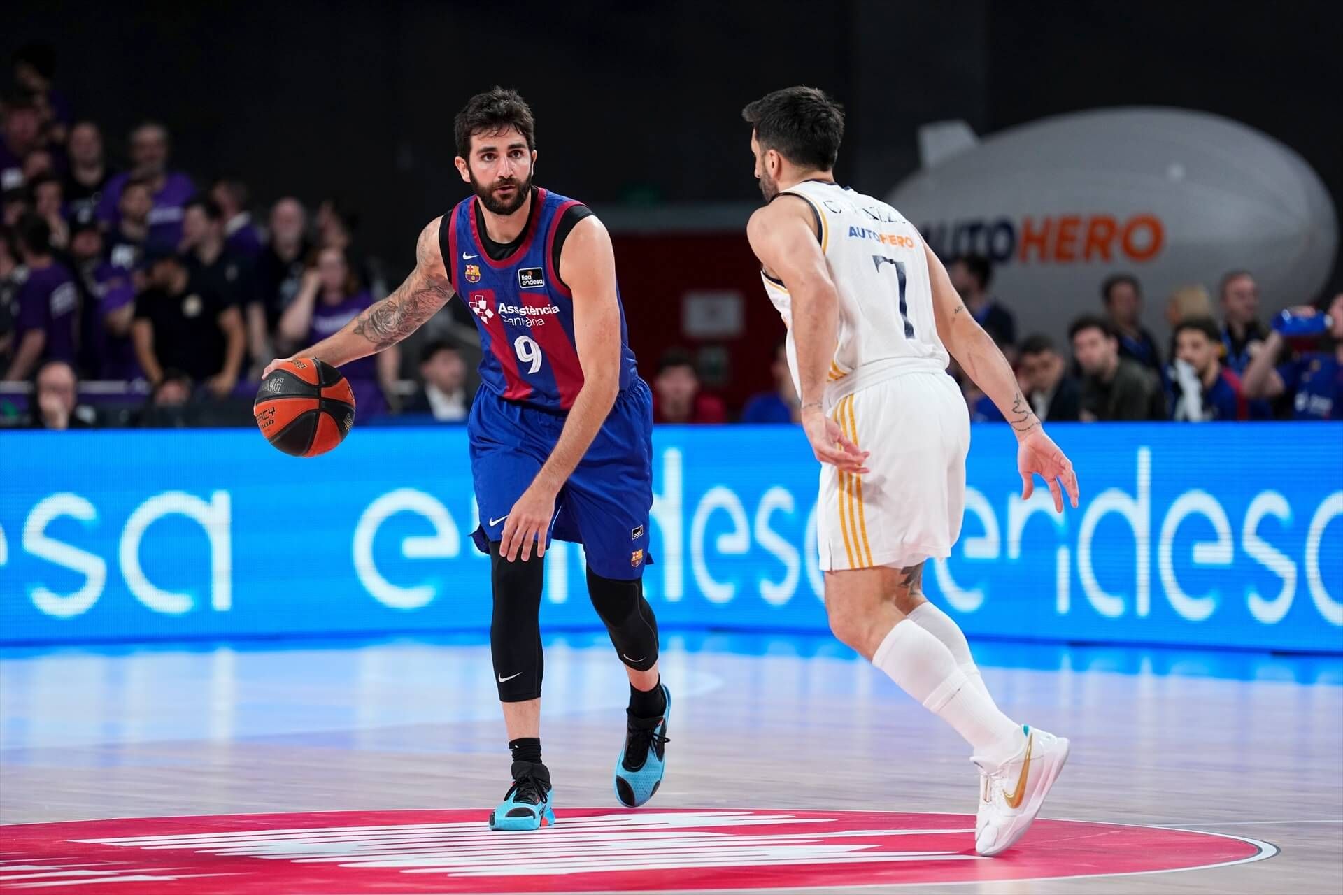 Ricky Rubio y Facundo Campazzo en el WiZink Center