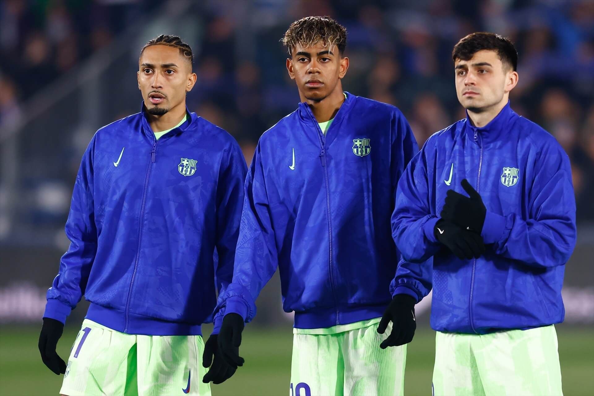 Raphinha, Lamine Yamal y Pedri González