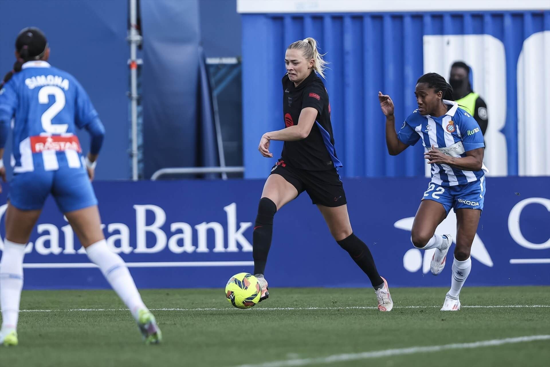  Fridolina Rolfo y Daniela Caracas durante el Barça - Espanyol