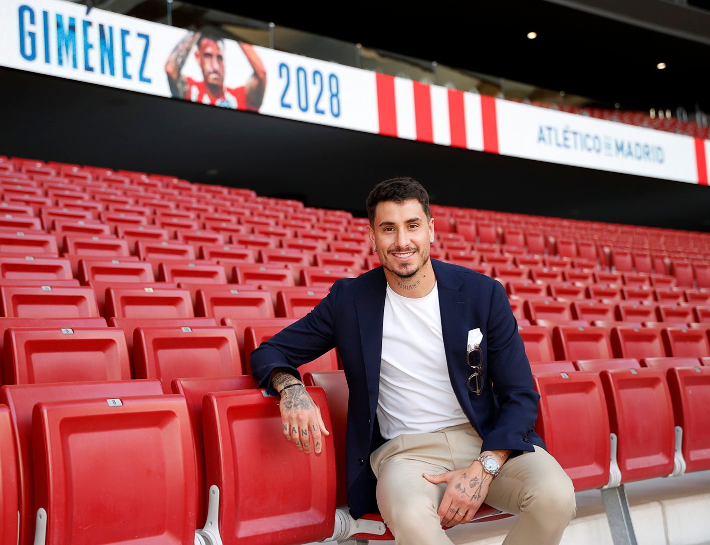 José María Giménez, en el Metropolitano.