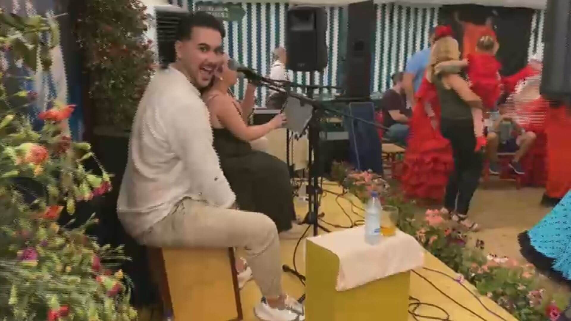 Este músico no se ha querido perder el partido del Real Madrid