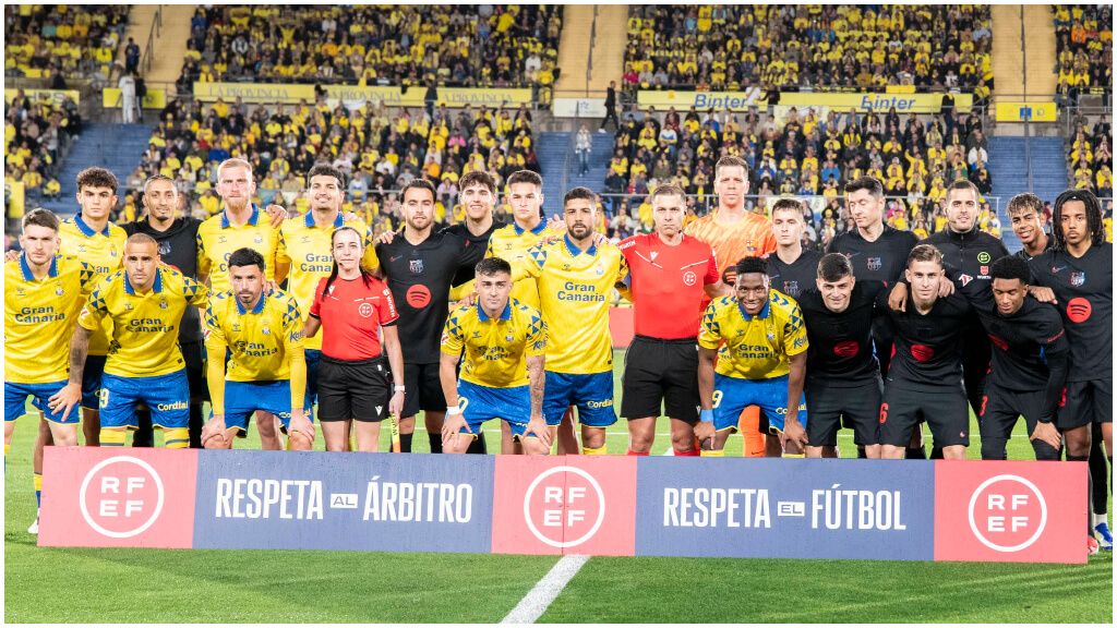 El FC Barcelona y Las Palmas muestran su apoyo a la campaña de la RFEF.
