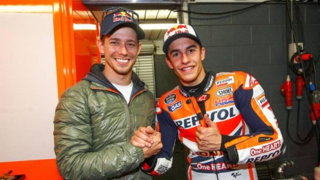 Casey Stoner y Marc Márquez.
