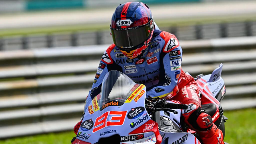 Marc Márquez, en los test de Sepang.