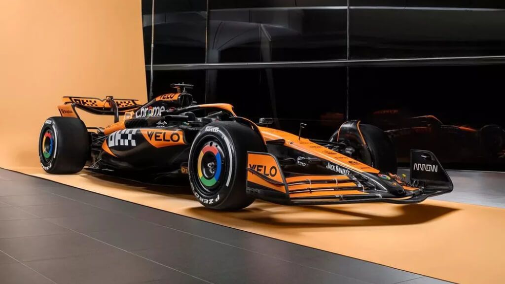 El MCL38 de Lando Norris y Oscar Piastri.