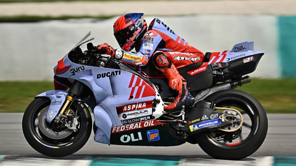Marc Márquez, en los test de Sepang.