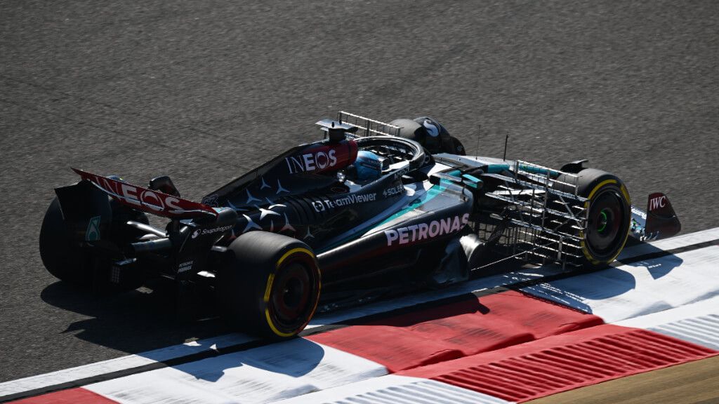 George Russell, en los test de Brrhéin.