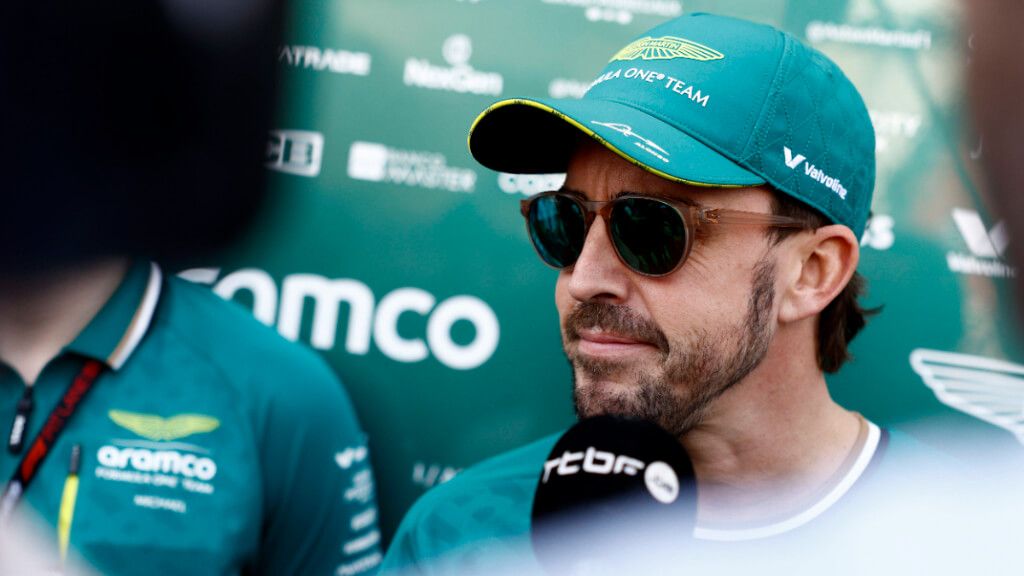  Fernando Alonso, en los test de Bahréin.