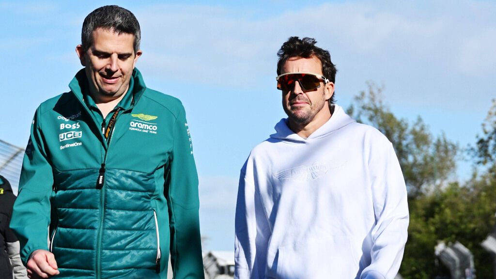  Fernando Alonso, en Albert Park.