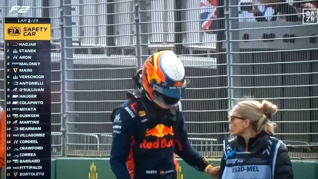  Pepe Martí, tras su accidente en Australia.