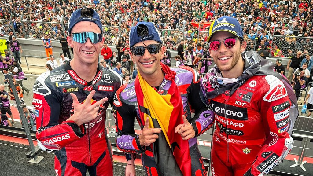 Fotografía del podio del GP de Portugal