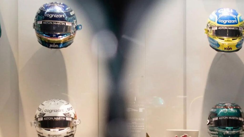 El AMR22 de Fernando Alonso, en su museo.