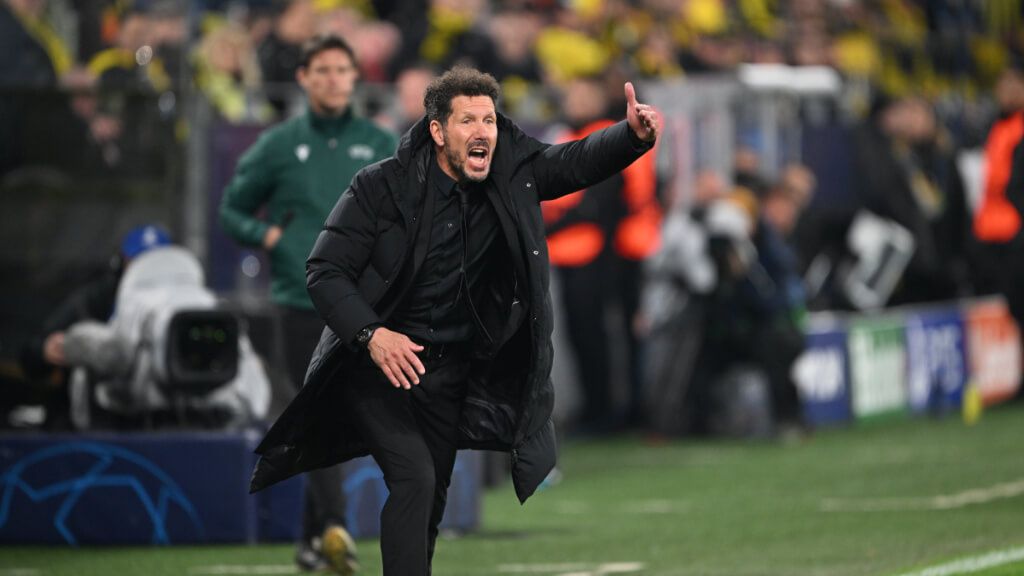  Diego Pablo Simeone en el Dortmund - Atlético (Europa Press)
