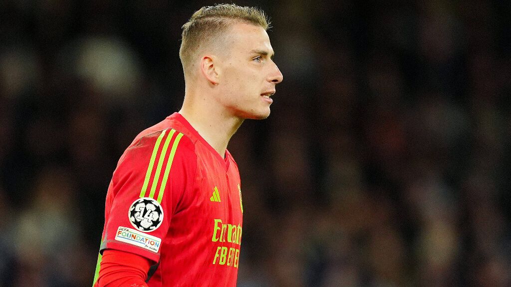  Andriy Lunin, en el Etihad Stadium