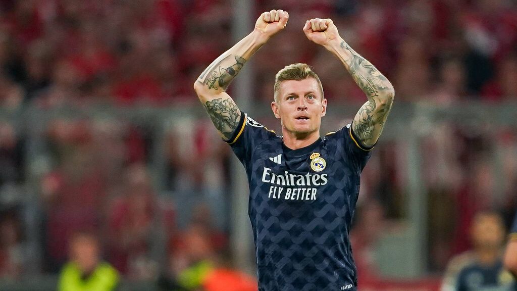  Toni Kroos celebrando uno de los goles del Real Madrid (Cordon Press)