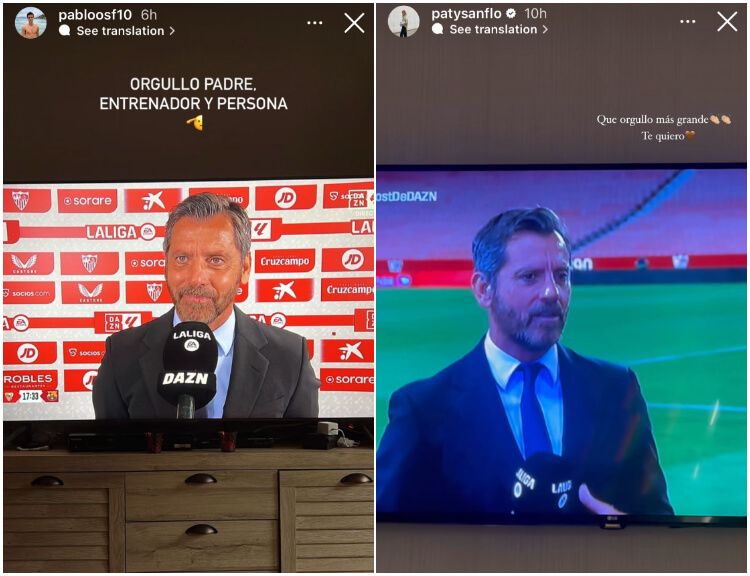 Los mensajes de los hijos de Quique Sánchez Flores a su padre (Fotos: redes sociales)