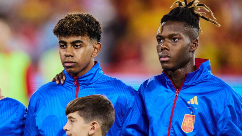 Lamine Yamal y Nico Williams con la Selección Española (Europa Press)