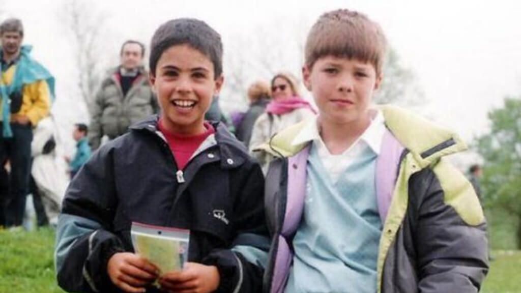  Xabi Alonso y Mikel Arteta de pequeños en Donosti