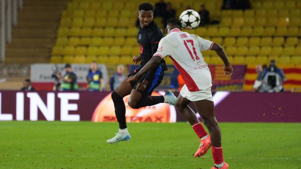  Ansu Fati, durante el pasado Mónaco-Barcelona (foto: Cordon Press).